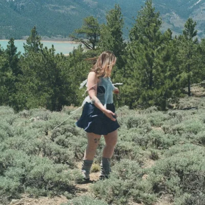 promotional image of Soccer Mommy for new album Evergreen. image courtesy Zhamak Fullad