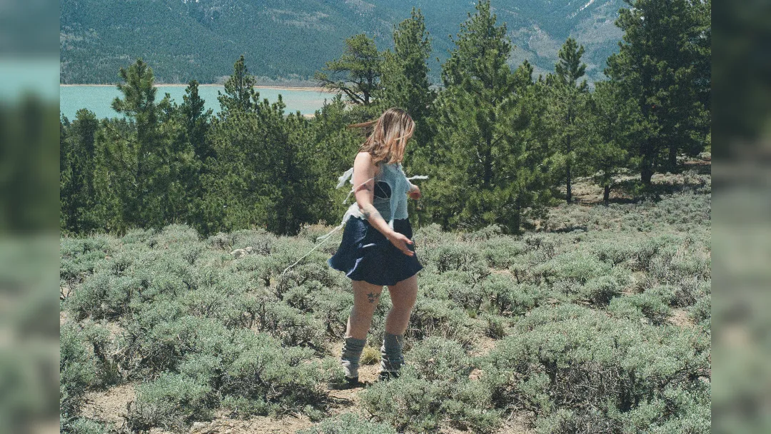 promotional image of Soccer Mommy for new album Evergreen. image courtesy Zhamak Fullad