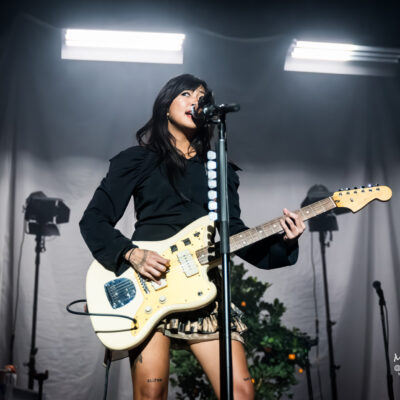 image of Beabadoobee headlining at Manchester's O2 Victoria Warehouse on 16 November 2024. image courtesy @markwiththecamera