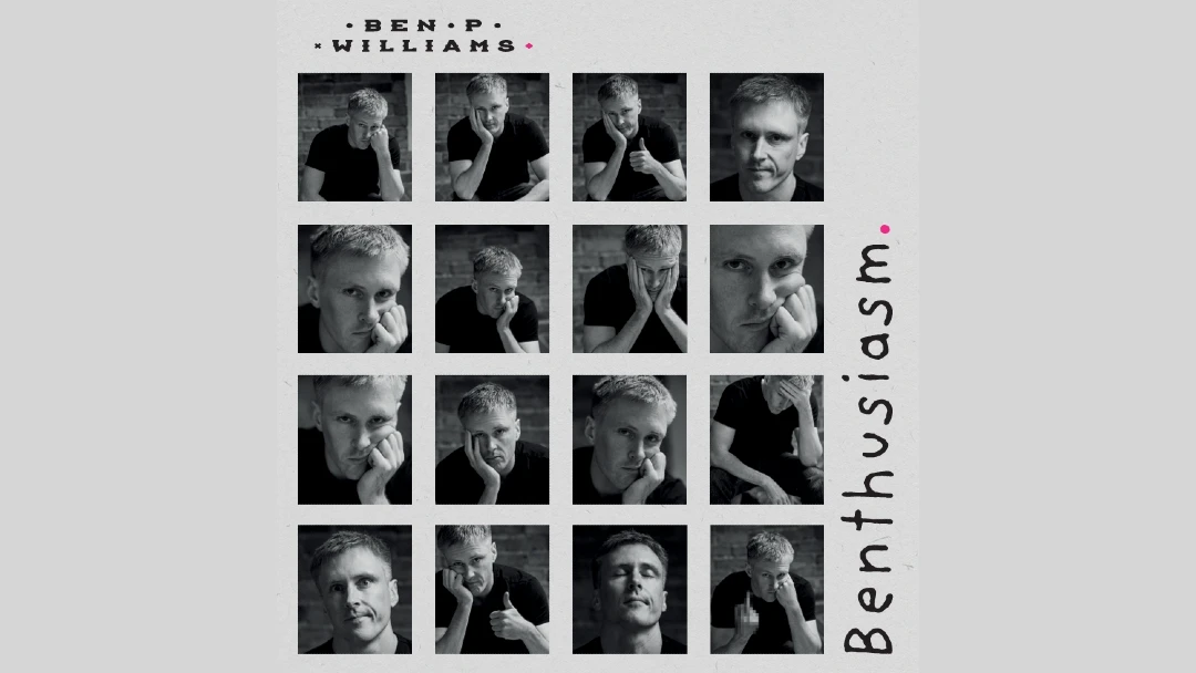album artwork for Ben Williams' Benthusiasm (released 2024). album artwork courtesy Tom Sullivan with photography by Sven Eselgroth