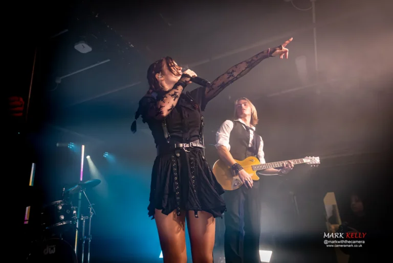 Chrissy Costanza and Voila at Manchester Academy 3 - 20 November 2024 - image courtesy @markwiththecamera