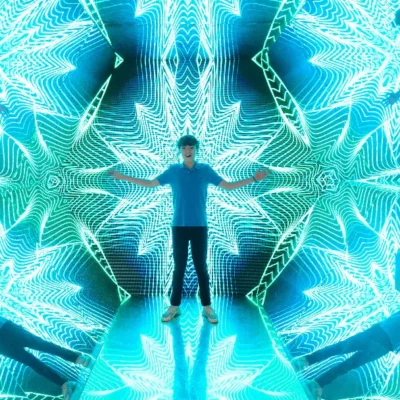 Manchester Family - Walk in Kaleidoscope at the Museum of Illusions