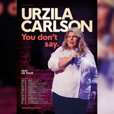 promotional poster for Urzila Carlson's You Don't Say Tour