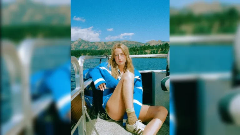 image of Ingrid Andress sat on a boat