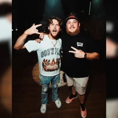 Bailey Zimmerman and Luke Combs - image courtesy Masonn1k