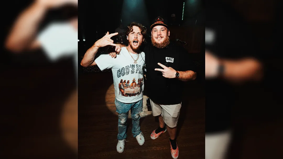 Bailey Zimmerman and Luke Combs - image courtesy Masonn1k