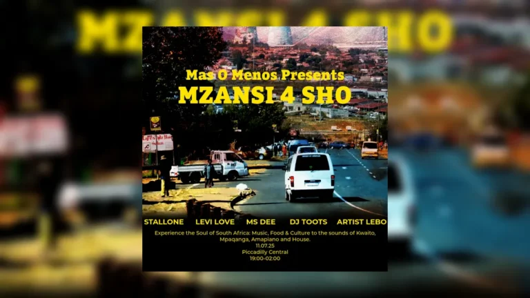 Manchester music - Mas O Menos Presents Mzansi 4 Sho