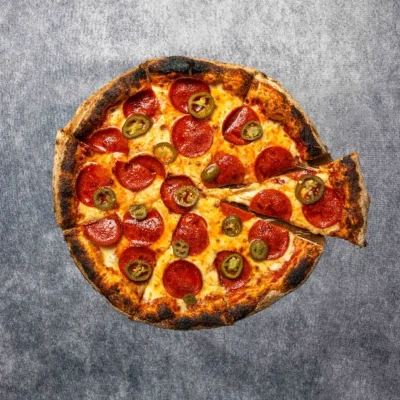 Manchester restaurants - Pepperoni Champagne Supernova at Fireaway Pizza