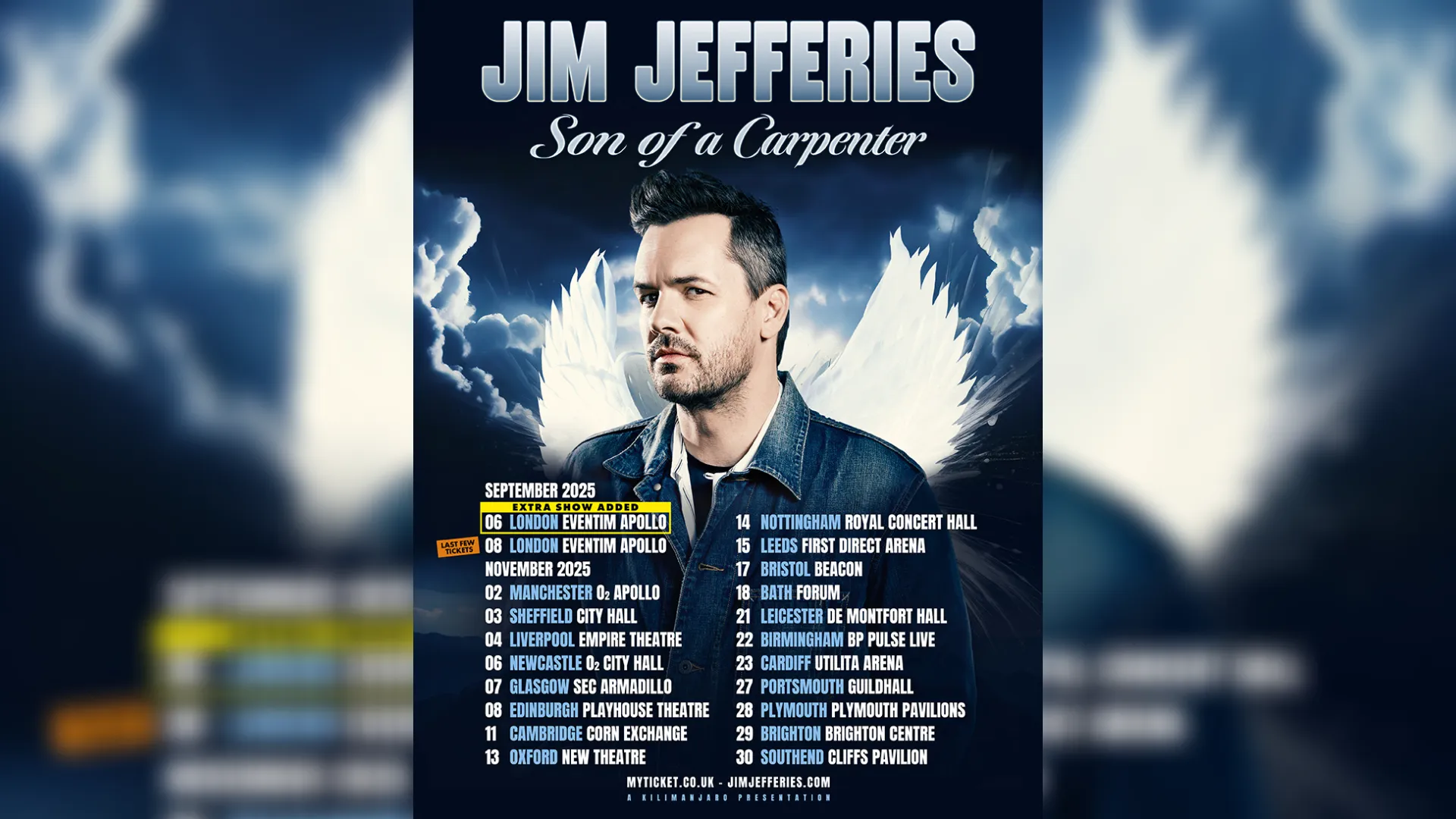 Comedian Jim Jefferies to bring Son of a Carpenter tour to Manchester