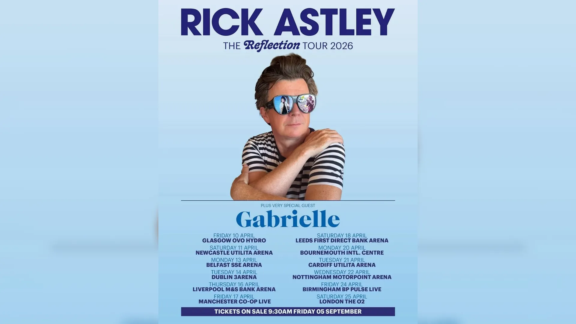 Rick Astley announces 2026 UK and Ireland arena tour with Manchester gig