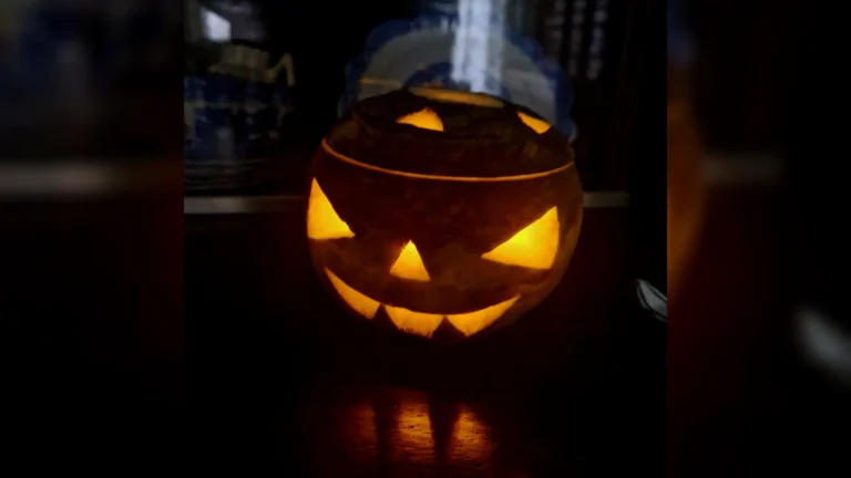 Carved turnip at Manchester's Pankhurst Centre